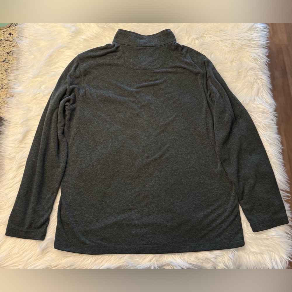 Tommy Bahama | Men’s Large Greenish-Gray Quarter Zip Sweater Soft - Picture 2 of 10